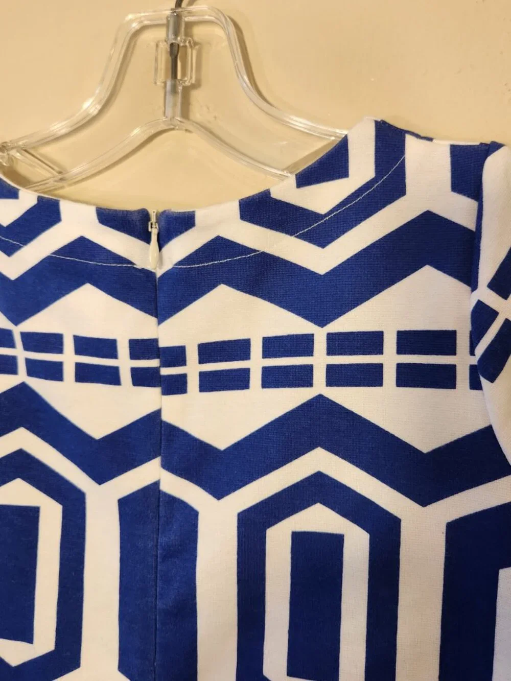 Gymboree blue and white print dress size 8
